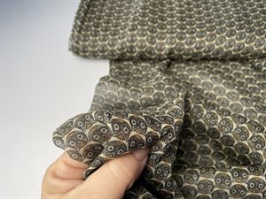 Fastvævet polyester - søde små ugler 